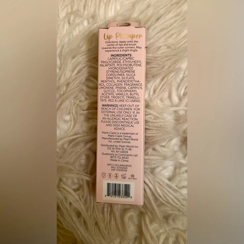 Marie Claire Soft Pink Lip Plumper New!